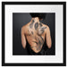 Sexy Dragon Tattoo Passepartout Quadratisch 40x40
