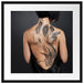 Sexy Dragon Tattoo Passepartout Quadratisch 55x55
