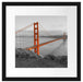 Golden Gate Bridge San Francisco Passepartout Quadratisch 40x40