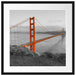Golden Gate Bridge San Francisco Passepartout Quadratisch 55x55