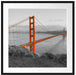 Golden Gate Bridge San Francisco Passepartout Quadratisch 70x70