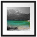 Eibsee vor der Zugspitze Passepartout Quadratisch 40x40
