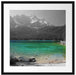 Eibsee vor der Zugspitze Passepartout Quadratisch 55x55