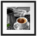 Kaffe mit Kännchen Passepartout Quadratisch 40x40