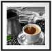 Kaffe mit Kännchen Passepartout Quadratisch 55x55
