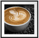 Dekor auf Kaffee Passepartout Quadratisch 70x70