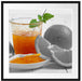 Orangen Marmelade Orangensaft Passepartout Quadratisch 70x70