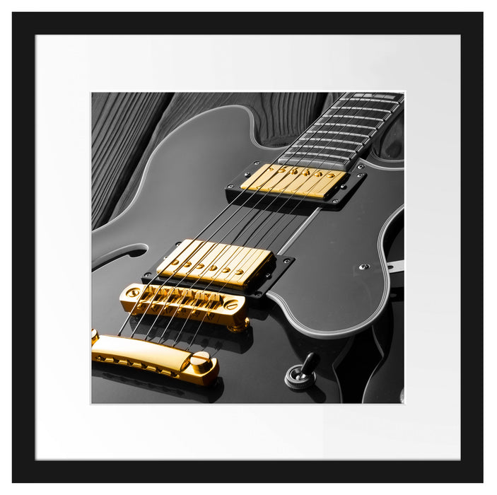 elegante E-Gitarre Passepartout Quadratisch 40x40