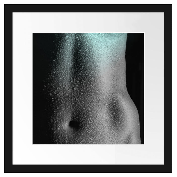 Erotischer Frauenkörper Passepartout Quadratisch 40x40