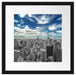 New York unter bewölktem Himmel Passepartout Quadratisch 40x40