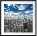 New York unter bewölktem Himmel Passepartout Quadratisch 70x70