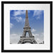 Eifelturm mit Himmel Paris Passepartout Quadratisch 40x40