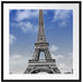 Eifelturm mit Himmel Paris Passepartout Quadratisch 70x70