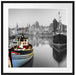 Hafen in Danzig - Polen Passepartout Quadratisch 70x70
