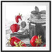 Erdbeeren Marmelade Passepartout Quadratisch 70x70