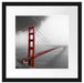 Golden Gate Bridge USA Passepartout Quadratisch 40x40