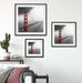 Golden Gate Bridge USA Quadratisch Passepartout Wohnzimmer