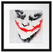 Joker Gesicht auf Spanplatte Passepartout Quadratisch 40x40