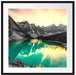 Moraine Lake in Canada Passepartout Quadratisch 70x70