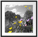 Blumenwiese im Frühling Passepartout Quadratisch 55x55