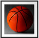 Basketball schwarzer Hintergrund Passepartout Quadratisch 70x70