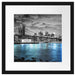 New York Skyline B&W Passepartout Quadratisch 40x40
