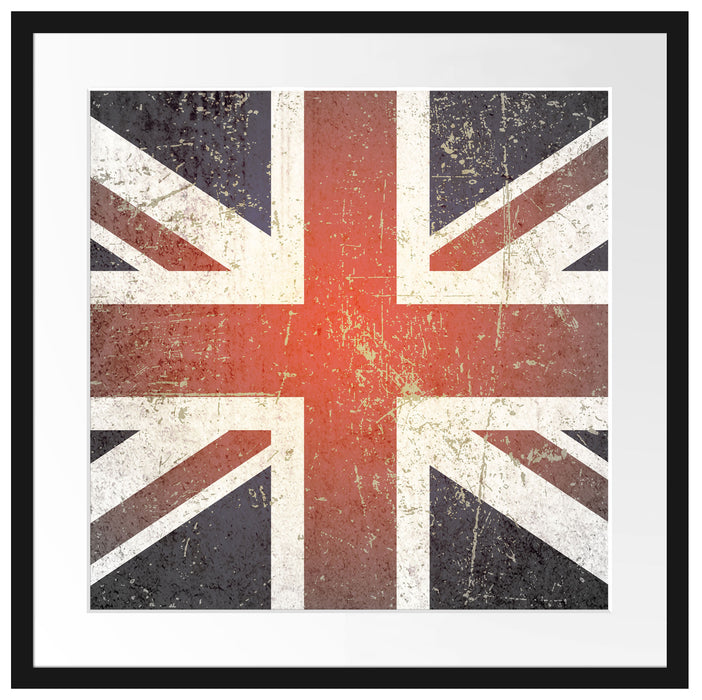British Union Jack Passepartout Quadratisch 55x55