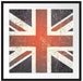British Union Jack Passepartout Quadratisch 70x70