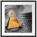 Illuminati Pyramide Dollar Passepartout Quadratisch 55x55