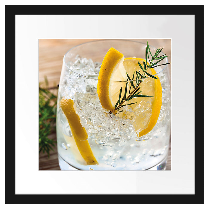 Gin Tonic Drinks Passepartout Quadratisch 40x40