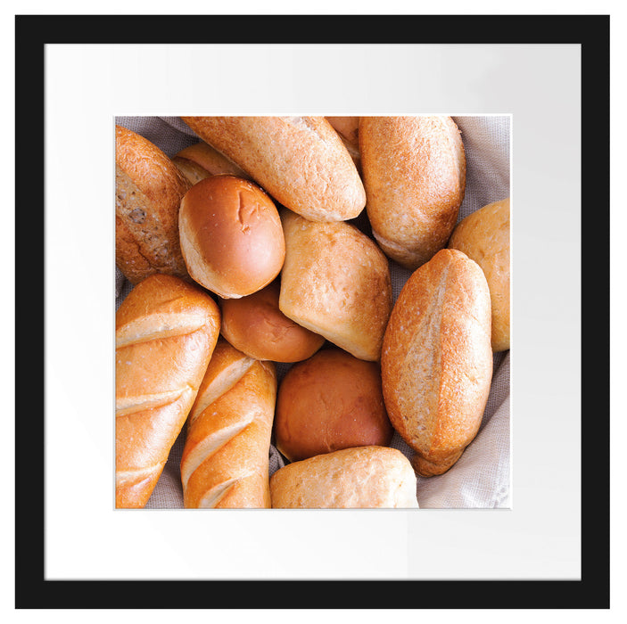 Brot Frühstück Passepartout Quadratisch 40x40