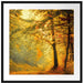 Wald im Herbst Passepartout Quadratisch 70x70