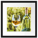 Wein und Weintrauben Passepartout Quadratisch 40x40