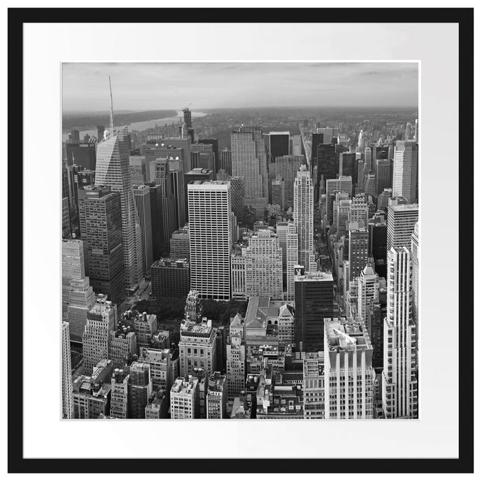 New York Skyline Passepartout Quadratisch 55x55