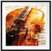 Geige Passepartout Quadratisch 70x70