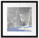 Winterlandschaft mit Bäumen Passepartout Quadratisch 40x40
