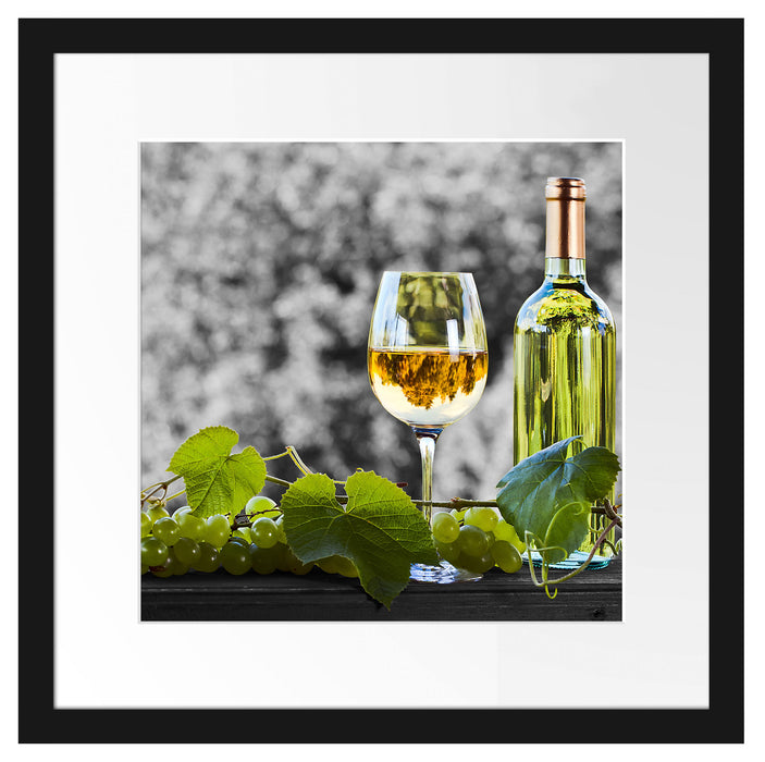 Weinverkostung im Sommer Passepartout Quadratisch 40x40