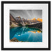 Moraine Lake in Canada Passepartout Quadratisch 40x40