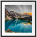 Moraine Lake in Canada Passepartout Quadratisch 55x55
