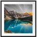 Moraine Lake in Canada Passepartout Quadratisch 70x70