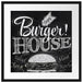 Burger House Passepartout Quadratisch 55x55