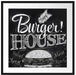 Burger House Passepartout Quadratisch 70x70