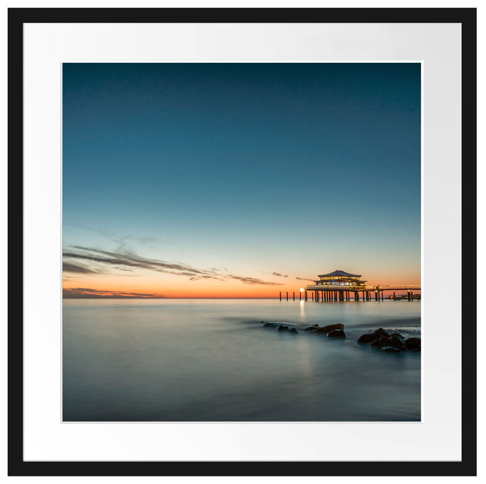 Timmendorfer Strand Passepartout Quadratisch 55x55