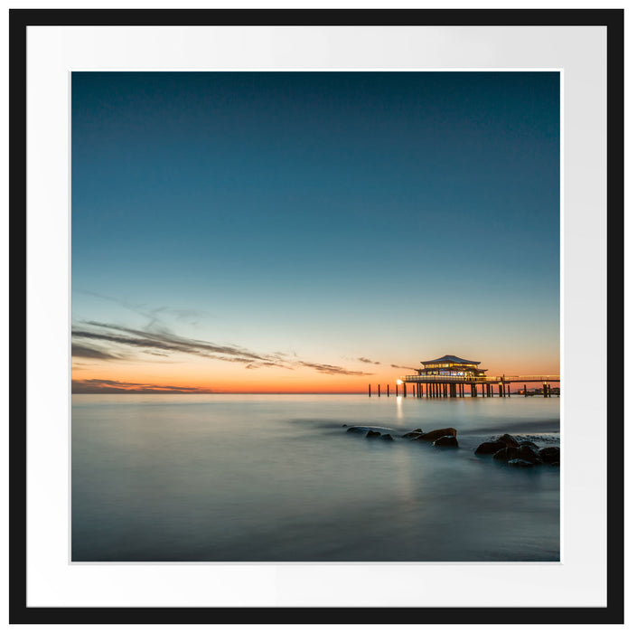 Timmendorfer Strand Passepartout Quadratisch 70x70