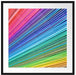Bunter Farbfächer Passepartout Quadratisch 70x70