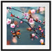 Exotische Sakura Blüten Passepartout Quadratisch 55x55
