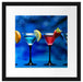 Vier Martinis Passepartout Quadratisch 40x40