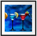 Vier Martinis Passepartout Quadratisch 55x55