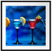 Vier Martinis Passepartout Quadratisch 70x70