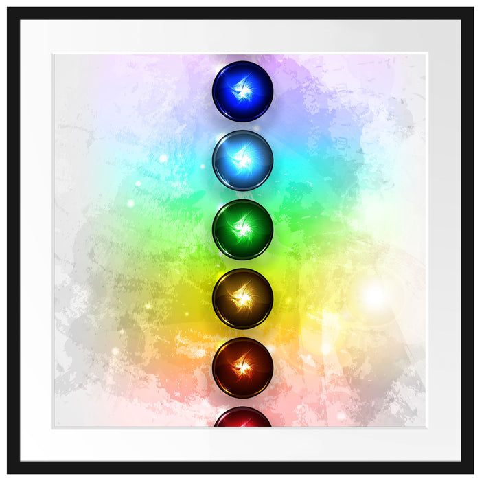 Chakra Eneregieelemente Passepartout Quadratisch 70x70